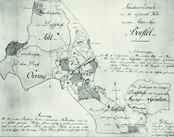 The Borstel estate around 1800