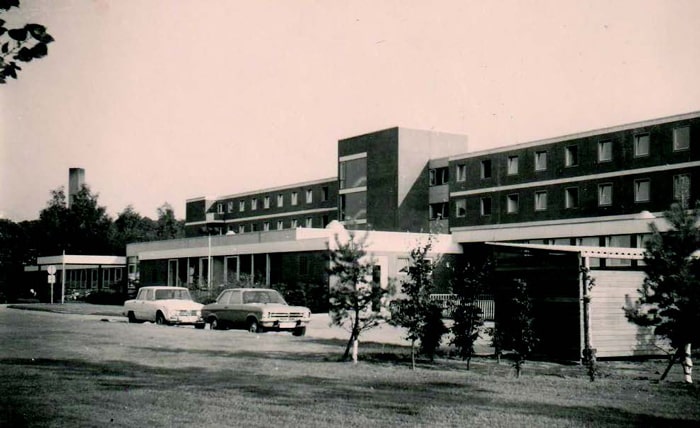 The new building of the pulmonary clinic in the early 1970s